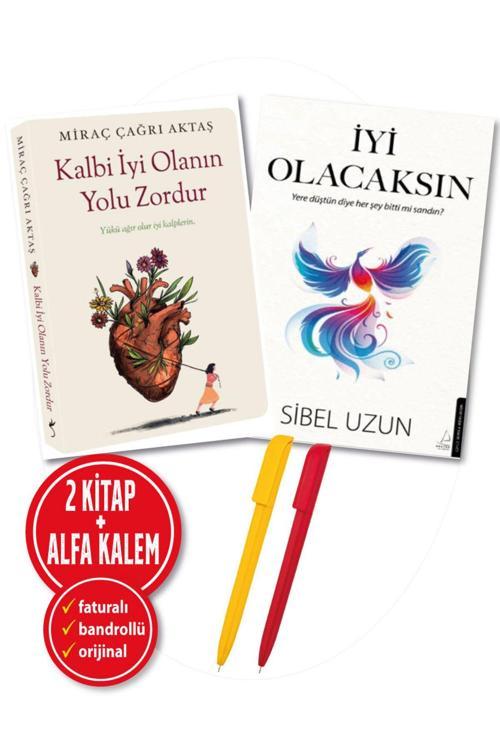 İyi Olacaksın(Sibel Uzun) + Kalbi İyi Olanın Yolu Zordur(Miraç Çağrı Aktaş) 2 Kitap Destek Bireysel