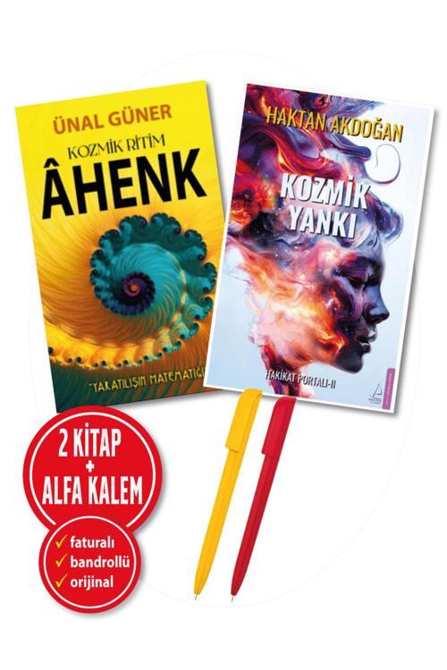 Alfa Kalem + Ünal Güner-Kozmik Ritim-Ahenk + Haktan Akdoğan-Kozmik Yankı 2 Kitap Set-Yeni