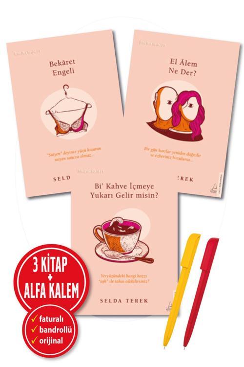 Selda Terek 3 Kitap Set İtiraflar/Bekaret Engeli + El Alem Ne Der? + Bi’ Kahve İçmeye-Destek–Öykü
