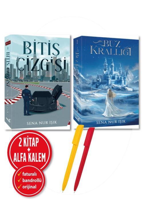 Alfa Kalem + Sena Nur Işık (Bitiş Çizgisi + Buz Krallığı) 2 Kitap Ciltsiz-Yeni-Edebiyat İndigo Kitap