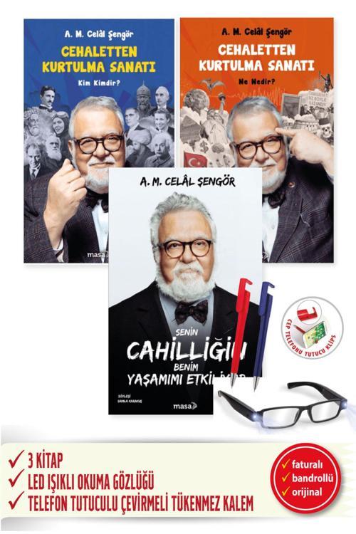 Senin Cahilliğin Benim + Cehaletten Kurtulma Sanatı-Kim Kimdir? Ne Nedir? 3 Kitap Set (Celal Şengör)