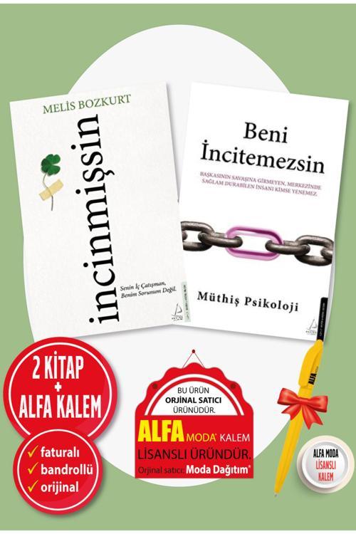 İncinmişsin / Melis Bozkurt + Beni İncitemezsin / Müthiş Psikoloji 2 Kitap Set + Destek Yayınları