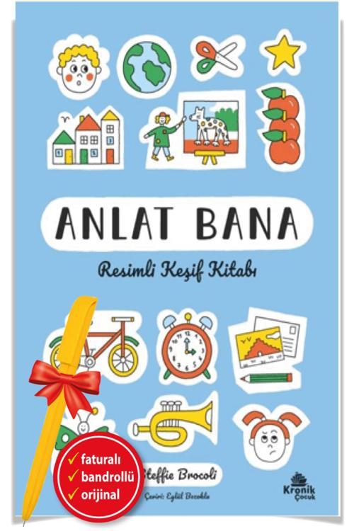 Alfa Kalem + Anlat Bana: Resimli Keşif Kitabı (Steffie Brocoli)-Yeni Kronik Kitap