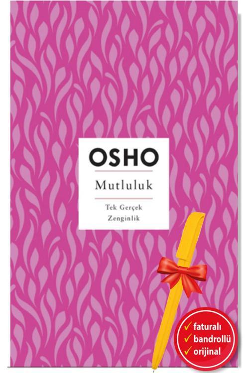 Alfa Kalem + Mutluluk- Tek Gerçek Zenginlik -Kitap- (Osho)- Butik Yayınları Kişisel Gelişim