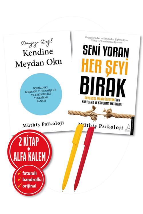 Alfa Kalem + Dünyaya Değil Kendine Meydan Seni Yoran(Müthiş Psikoloji)2 Kitap Set Yeni Kişisel Gelişim