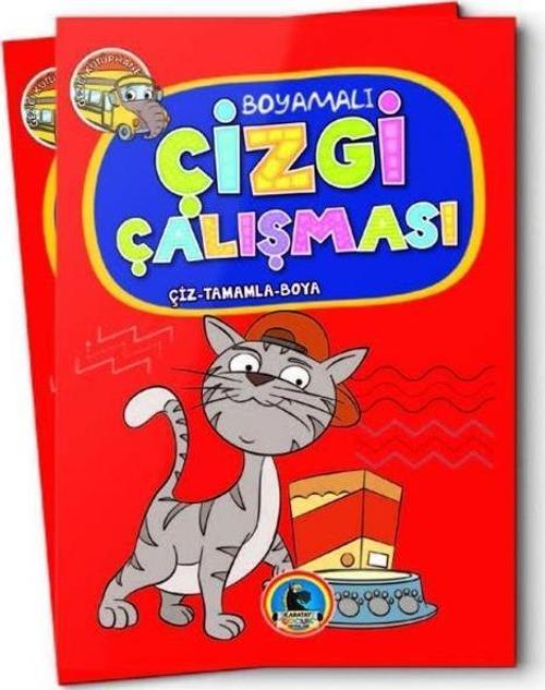 4E Boyama Kitabı Kalın Çizgi Çalışması-2 128 Syf Karatay Yayınevi