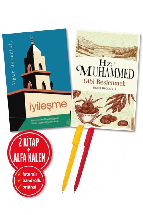Alfa Kalem + Uğur Becerikli 2 Kitap Hz. Muhammed Gibi Beslenmek + İyileşme Destek Yayınları Sağlık