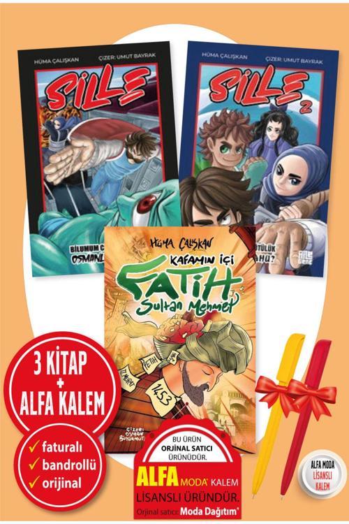 Alfa Kalem + Hüma Çalışkan 3 Kitap Set (Sille-Sille 2-Kafamın İçi – Fatih Sultan Mehmet)