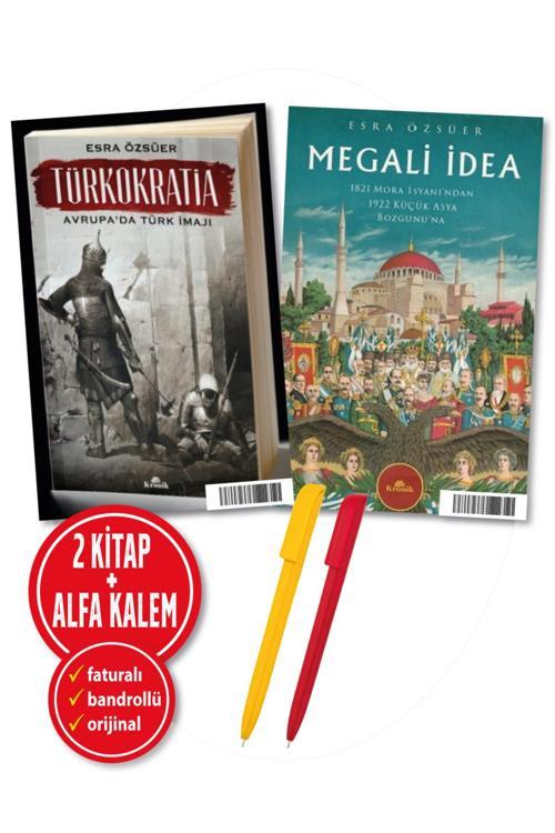 Alfa Kalem + Esra Özsüer 2 Kitap (Megali İdea + Türkokratia - Avrupa’Da Türk İmajı)- Tarih Kronik