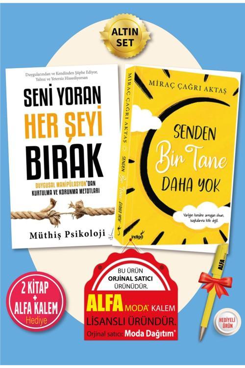 Senden Bir Tane Daha Yok (Miraç Çağrı Aktaş) + Seni Yoran Her Şeyi Bırak (Müthiş Psikoloji) 2 Kitap