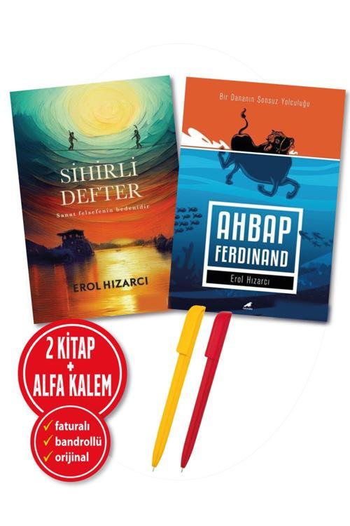 Alfa Kalem + Erol Hızarcı 2 Kitap(Sihirli Defter + Ahbap Ferdinand) Roman Yeni Destek Yayınları