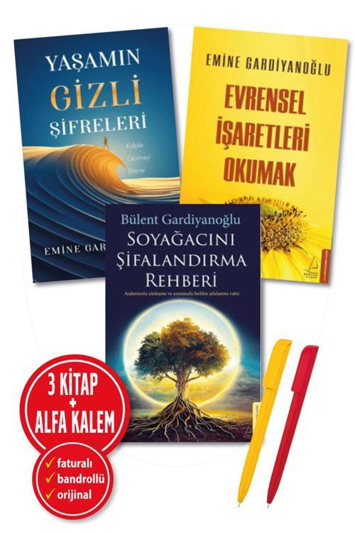 Bülent Emine Gardiyanoğlu(Soyağacını Şifalandırma) + Emine(Evrensel İşaretleri + Yaşamın Gizli) 3 Kitap