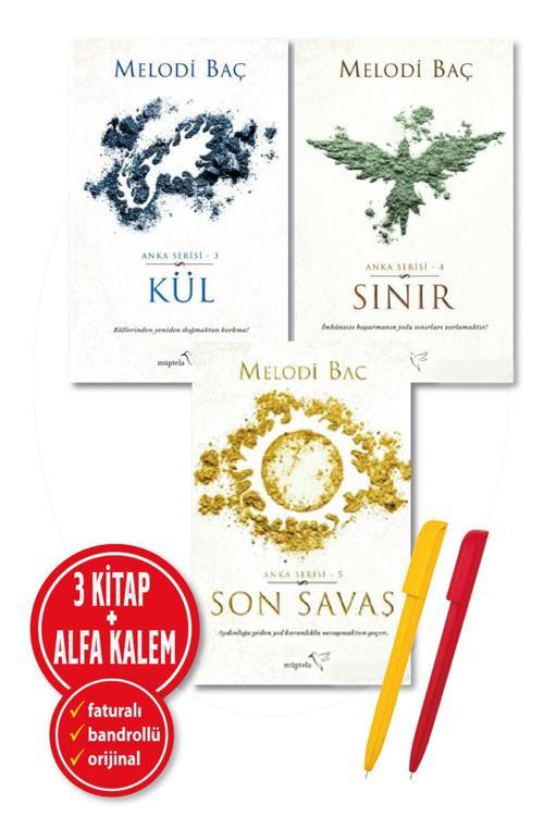 Alfa Kalem + Melodi Baç 3 Kitap(Kül + Sınır + Son Savaş) Roman Yeni Müptela Yayınevi