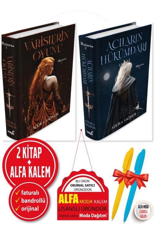Varislerin Oyunu + Acıların Hükümdarı Ciltli / Adora Yağmur 2 Kitap Set + Alfa Kalem - İndigo Kitap