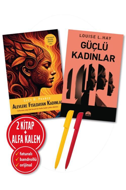 Alevlere Fısıldayan Kadınlar(Lucy H. Pearce) + Güçlü Kadınlar(Louise-L. Hay)2Li Set-Kişisel Geli Kitap