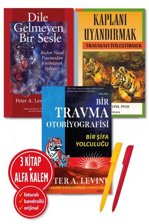 Peter A. Levine 3 Kitap(Kaplanı Uyandırmak + Dile Gelmeyen Bir Sesle + Bir Travma Otobiyografisi) Butik