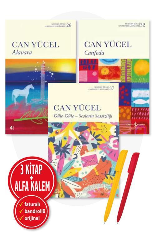Alfa Kalem + Can Yücel 3 Kitap Set (Canfeda - Alvara - Güle Güle Seslerin Sessizliği)