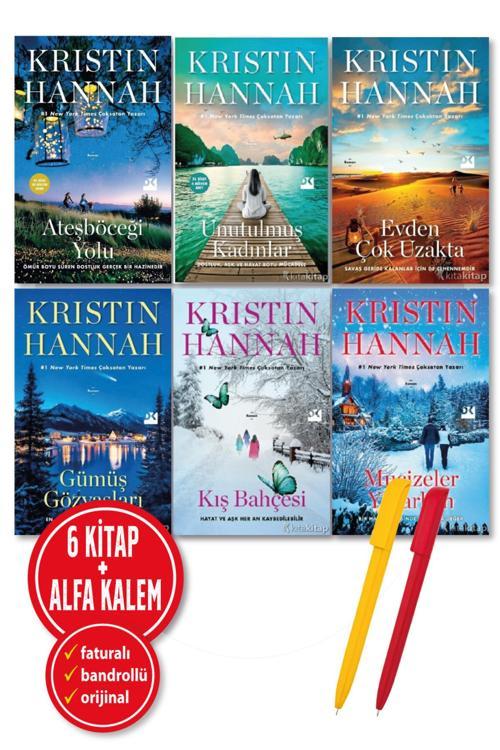 Alfa Kalem + Kristin Hannah 6 Kitap Ateşböceği Yolu + Unutulmuş Kadın + Evden + Gümüş + Kış Bahçesi + Mucizeler