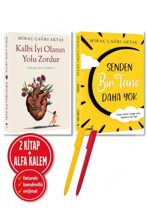 Alfa Kalem + Miraç Çağrı Aktaş 2 Kitap Set-Yeni(Kalbi İyi Olanın Yolu Zordur + Senden Bir Tane Daha Yok)