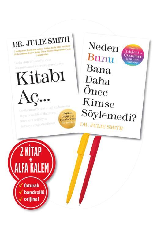 Alfa Kalem + Julie Smith 2 Kitap (Kitabı Aç... + Neden Bunu Bana Daha Önce Kimse Söylemedi ?)