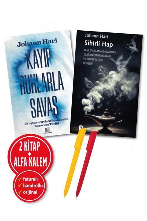 Alfa Kalem + Johann Hari 2 Kitap Kayıp Ruhlarla Savaş + Sihirli Hap İnkılap Kitabevi