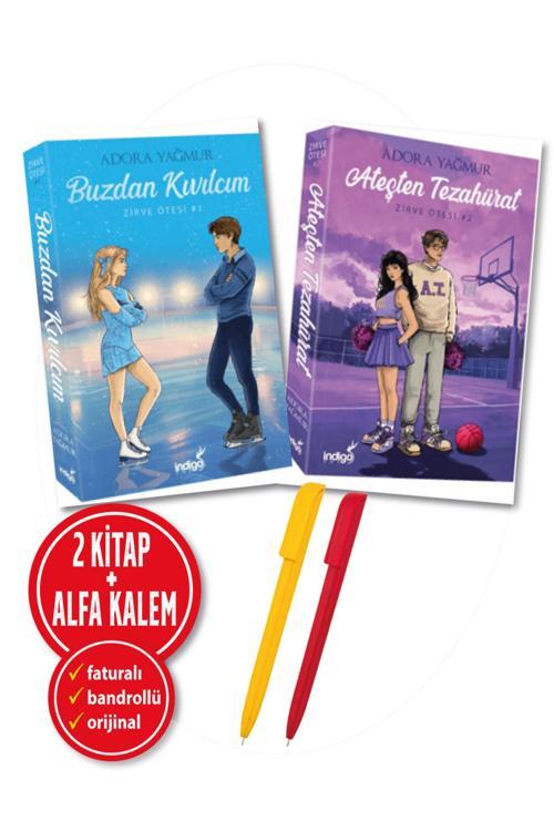 Alfa Kalem + Ateşten Tezahürat + Buzdan Kıvılcım Zirve Ötesi Serisi 1-2 (Ciltsiz) (Adora Yağmur)-Yeni