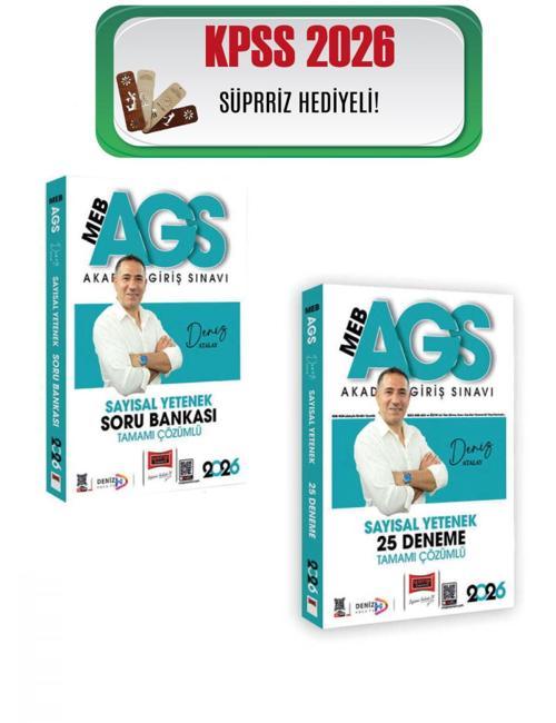 Yargı 2026 MEB-AGS Sayısal Yetenek Soru Bankası ve Deneme Seti Deniz Atalay Yargı Yayınları