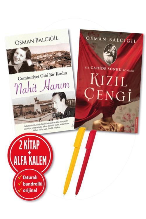 Alfa Kalem + Osman Balcıgil 2 Kitap (Cumhuriyet Gibi Bir Kadın Nahit Hanım + Kızıl Çengi)-Destek