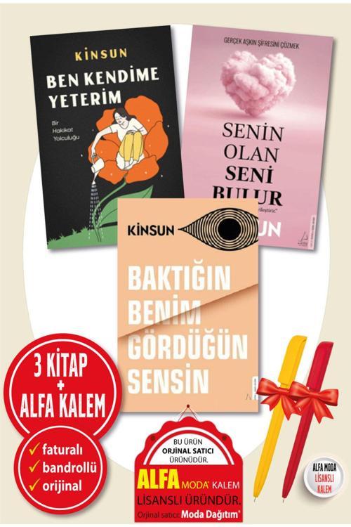 Kinsun 3 Kitap (Ben Kendime + Baktığın Benim Gördüğün Sensin + Senin Olan Seni)-Yeni-Kişisel Gelişim