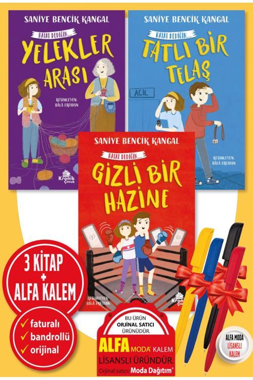 Hayat Dediğin 1-2-3 Set - Saniye Bencik Kangal Yelekler Arası Tatlı Bir Telaş Gizli Bir Hazine Kitap