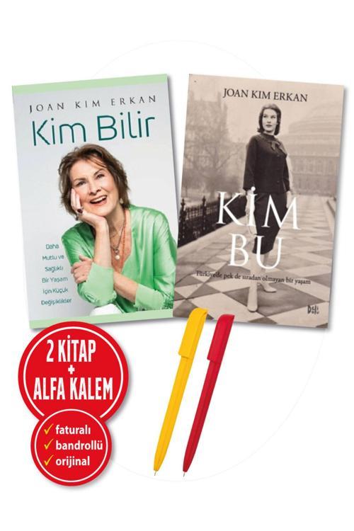 Alfa Kalem + Joan Kim Erkan 2 Kitap (Kim Bilir + Kim Bu (Ciltli) -Yeni- Kişisel Gelişim-Destek Kitap