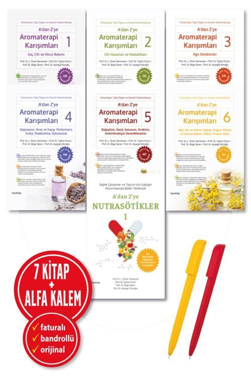 Alfa Kalem + A’Dan Z’Ye Aromaterapi 1,2,3,4,5,6 + A’Dan Z’Ye Nutrasötikler 1 Kitap (Ömür Demirezer)