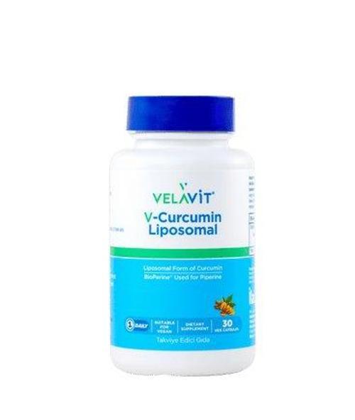 V-Curcumin Liposomal Lipozomal Curcumin ve Piperin İçeren Takviye Edici Gıda 30 kapsül