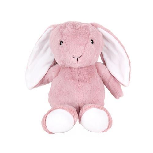 0822 Peluş Göbekli Tavşan Pembe -My Friend Toys Kız Erkek Çocuk Oyuncak Eğitici Oyuncaklar