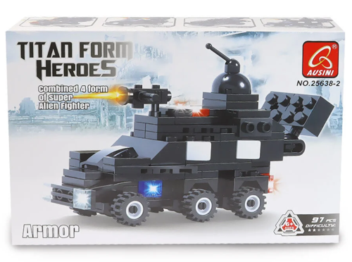 Ausini Titan Form Heroes-2 Armor 97 Parça Kız Erkek Çocuk Oyuncak Eğitici Oyuncaklar