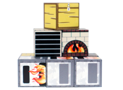 Megacraft 9 Parça Sandık Ocak Fırın Kız Erkek Çocuk Oyuncak Eğitici Oyuncaklar