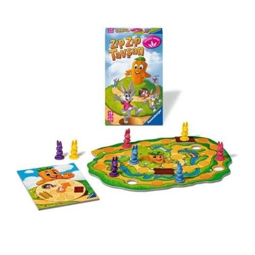 248810 Ravensburger - ZıpZıp Tavşan - Seyahat Boy Kutu Oyunu Kız Erkek Çocuk Oyuncak Eğitici Oyuncak
