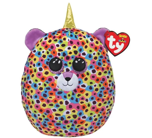 Ty Squishy Beanies Yastık Renkli Leopar Giselle 26cm Kız Erkek Çocuk Oyuncak Eğitici Oyuncaklar