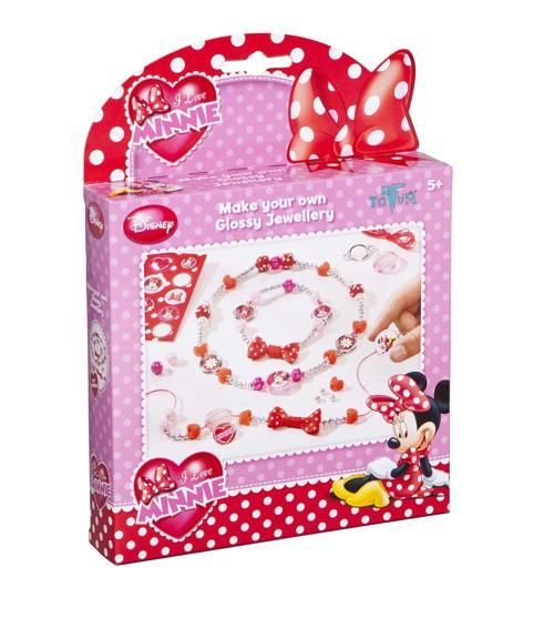 Disney Minnie Kolye-Bileklik Tasarım Seti Kız Erkek Çocuk Oyuncak Eğitici Oyuncaklar