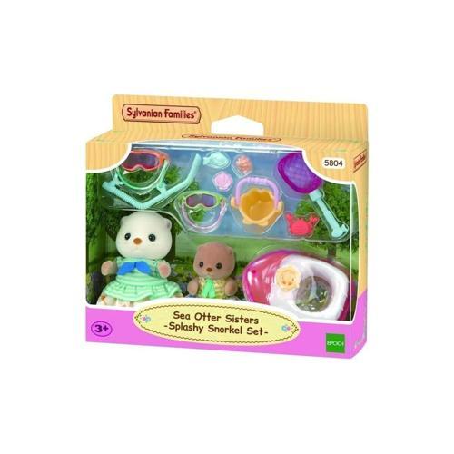 5804 Sylvanian Families Su Samuru Kız Kardeşler ve Şnorkel Seti +3 yaş Kız Erkek Çocuk Oyuncak Eğiti