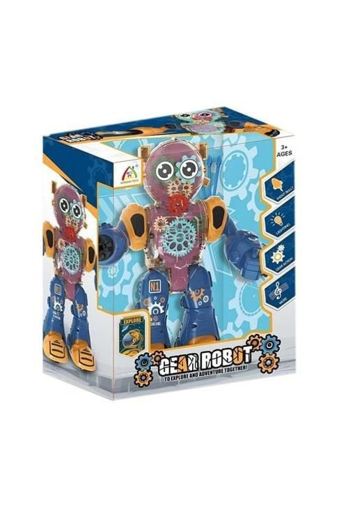 IŞIKLI VE MÜZİKLİ ROBOT Kız Erkek Çocuk Oyuncak Eğitici Oyuncaklar