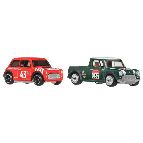 1:64 Hot Wheels Premium Car Culture 2'li Morris Mini Ve 67 Austin Mini Pickup Kız Erkek Çocuk Oyunca