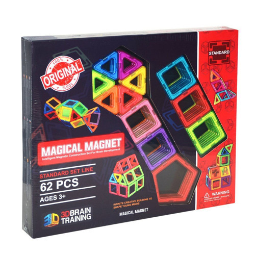 6011 Başel, Maginal Magnet 62 Parça Kız Erkek Çocuk Oyuncak Eğitici Oyuncaklar