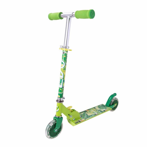Evo 2 Tekerlekli Katlanabilir Dino Inline Işıklı Scooter Kız Erkek Çocuk Oyuncak Eğitici Oyuncaklar