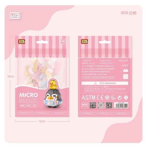 LZ8609 LOZ Penguen Blok Seti Mini Poşet -Vagon life Kız Erkek Çocuk Oyuncak Eğitici Oyuncaklar