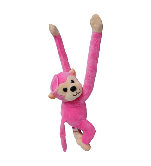 60cm SESLİ MAYMUN PELUŞ HALLEY Kız Erkek Çocuk Oyuncak Eğitici Oyuncaklar