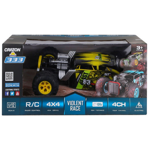 5014 Kumandalı 4x4 Crazon Arazi Aracı 1:12 -Sunman Kız Erkek Çocuk Oyuncak Eğitici Oyuncaklar