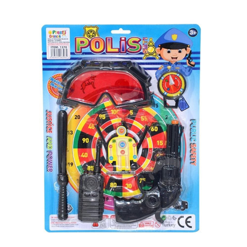 Prestij Oyuncak Polis Seti Siyah Kız Erkek Çocuk Oyuncak Eğitici Oyuncaklar