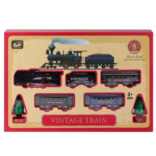 5299-72 Işıklı Tren 21 Parça Kız Erkek Çocuk Oyuncak Eğitici Oyuncaklar