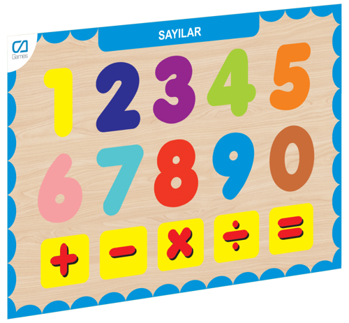 CAAHS-3207 CA GAMES AHŞAP SAYILAR BUL-TAK Kız Erkek Çocuk Oyuncak Eğitici Oyuncaklar
